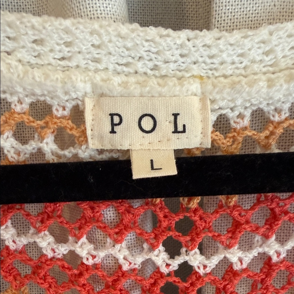 POL Cream Multicolor Stripe Knit Cardigan - Picture 2 of 6